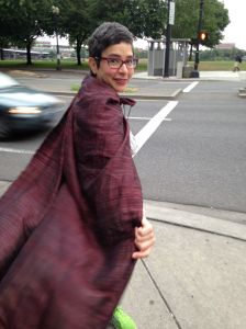 #WDS Rebecca Villarreal in a cape